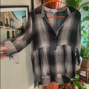 True Craft plaid blouse